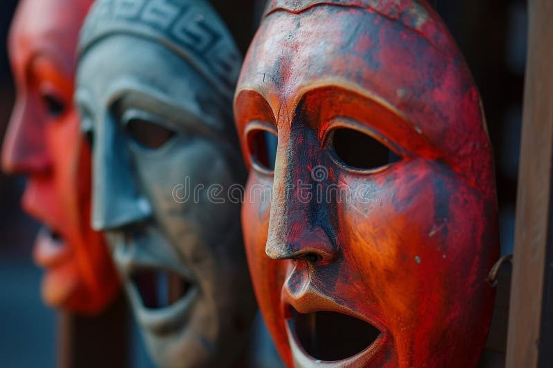 Theatre Masks Emotions Stock Illustrations – 130 Theatre Masks