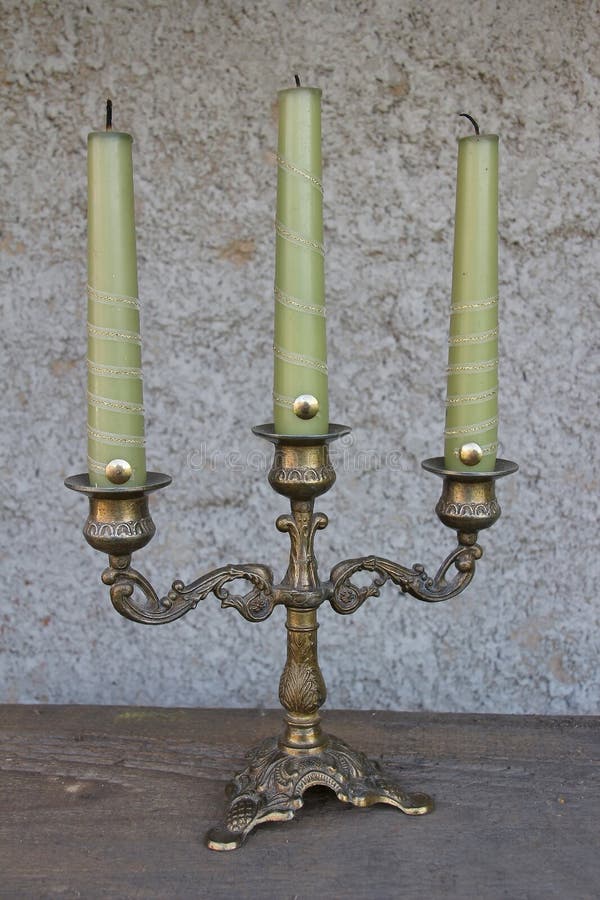 Oldtime candlestick stock photo. Image of ancient, artistic 44016480