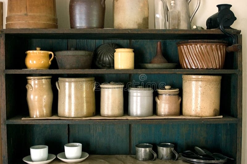 Viejo antiguo casa de campo La cocina despensa solo cómo abuela él tuvo sobre el su casa.