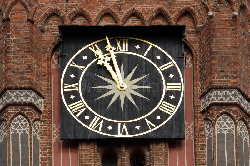 Old tower clock