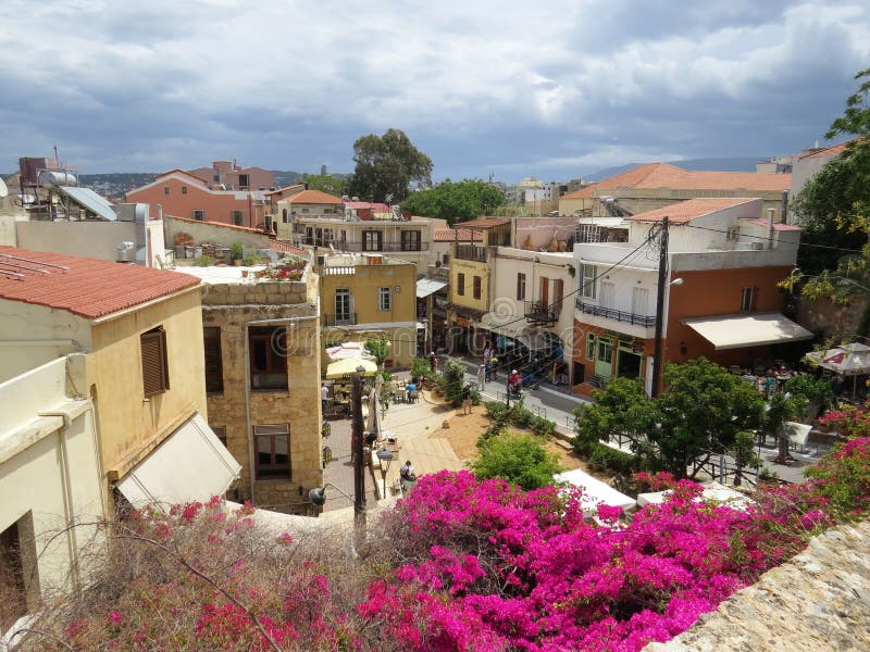 Old town of Chania editorial photography. Image of greece 83457382