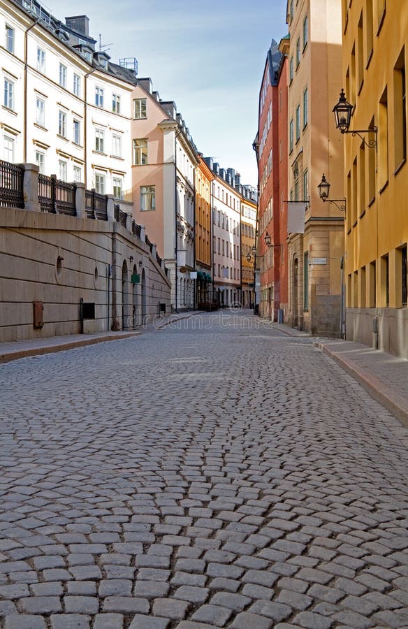Old Town Cobblestone Street. Stock Photo Image of travel, europe