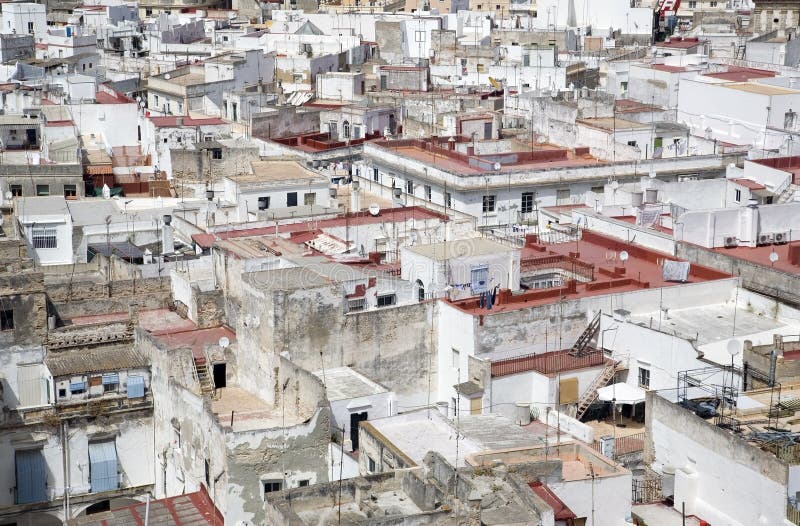 Old Town, District in Cadiz Stock Photo Image of residential