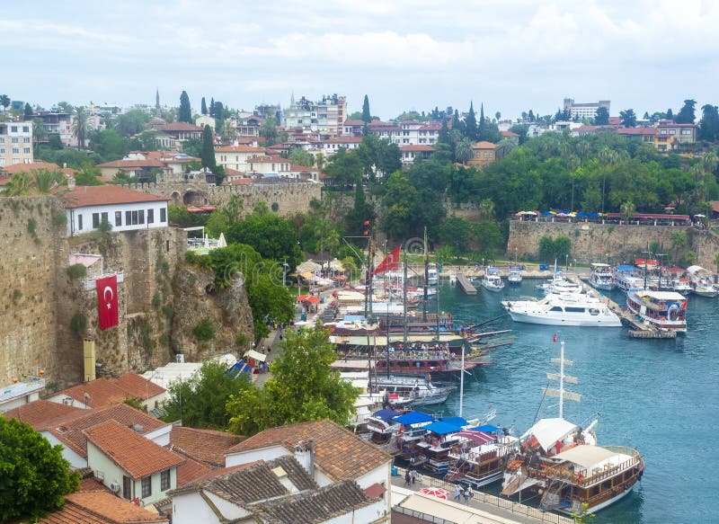 Old Town Kaleici In Antalya, Turkey Stock Image Image of panorama