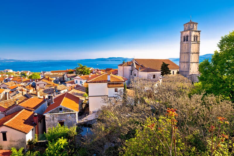 Old town of Kastav above Kvarner bay