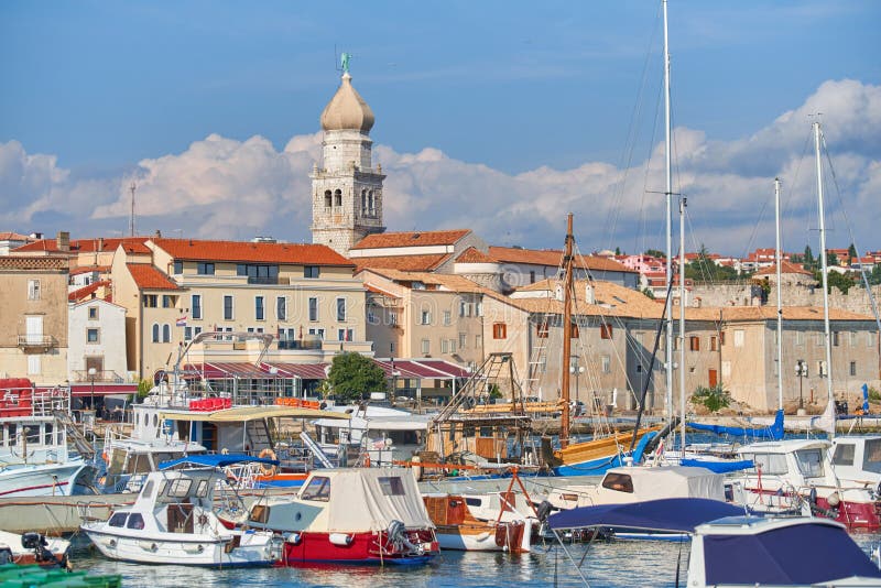Old town Krk, Mediterranean, Croatia, Europe stock image Old town Krk, Mediterranean, Croatia, Europe stock image