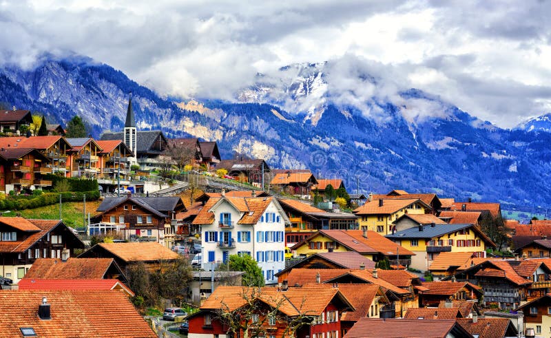 Old town Oberried, Brienz, Interlaken, Switzerland