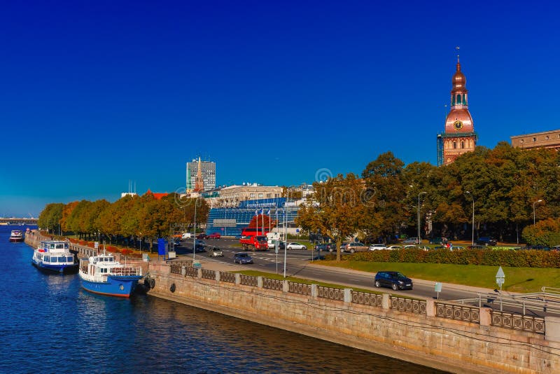 Old Town and River Daugava, Riga, Latvia