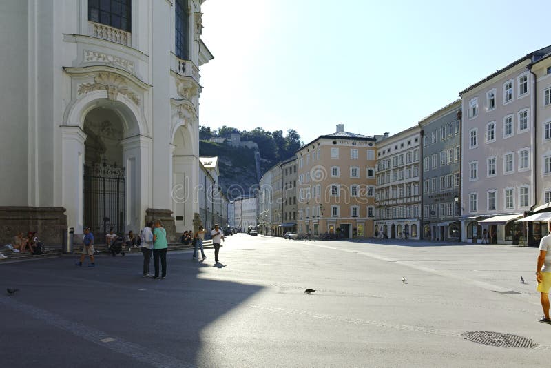 Old Town of Salzburg, Austria Editorial Image - Image of monument, city