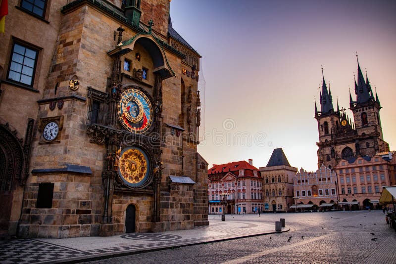 Old Town Square, Prague. Czech stock images