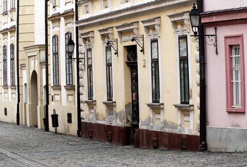 Old Town Street in Veszprem Stock Photo Image of building, apartment