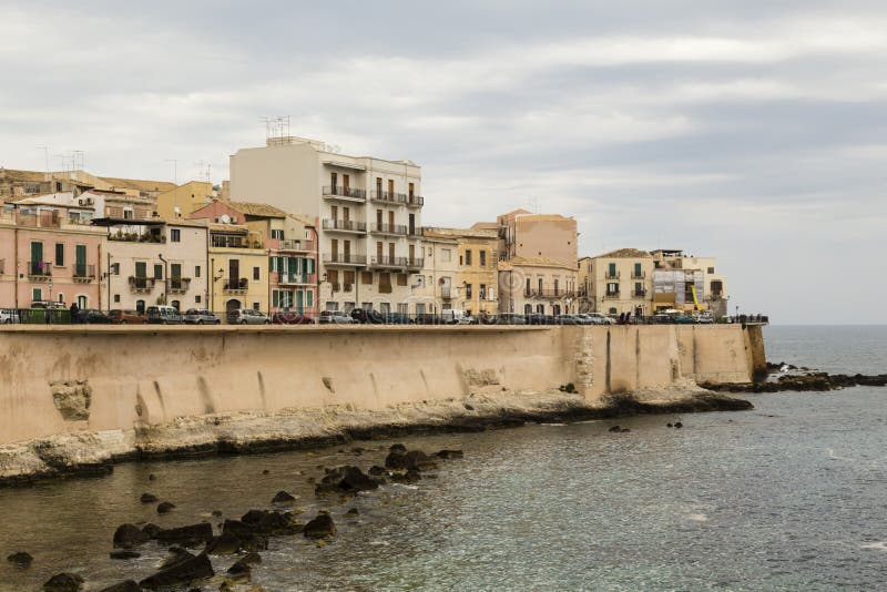 Old Town of Syracuse, Sicily, Italy Stock Photo Image of vacations