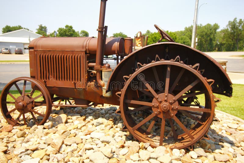 Old Tractor, Belle Fourche, South Dakota Stock Photo Image of western