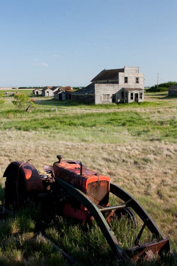 Old Tractor in Ghost Town royalty free stock image Old Tractor in Ghost Town royalty free stock image