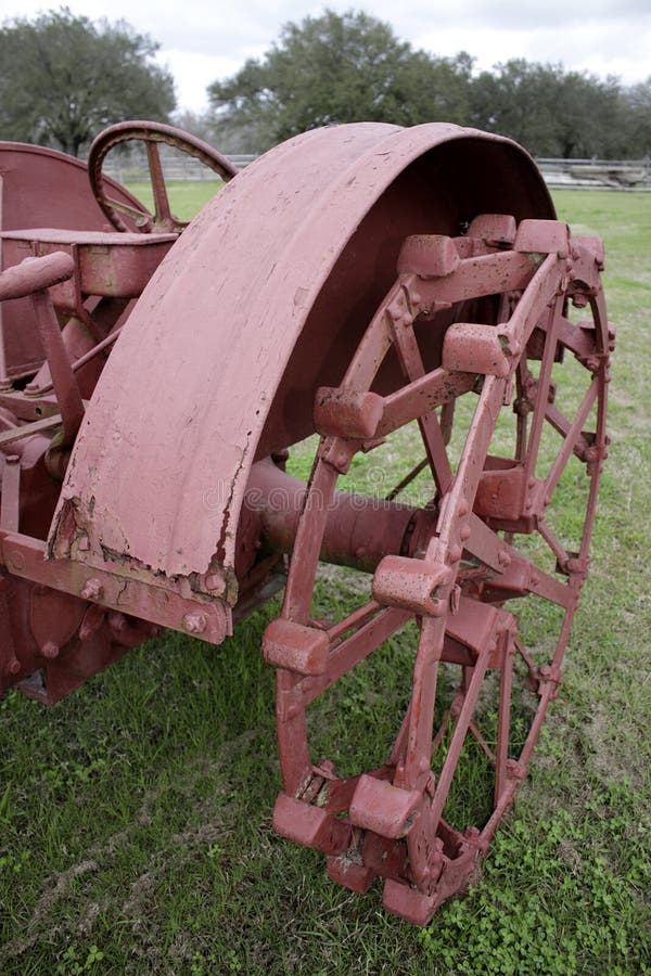 Old tractor wheel stock image. Image of agriculture, equipment 24567043