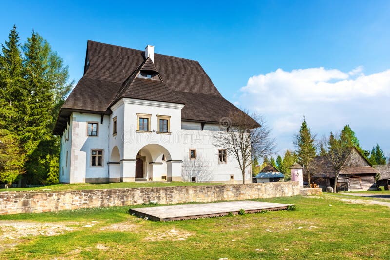 Old traditional house of village Pribylina in Liptov region SLOVAKIA