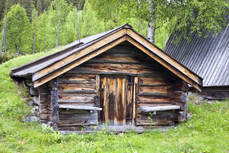 Old Traditional Wooden Cabin Stock Photo Image of 