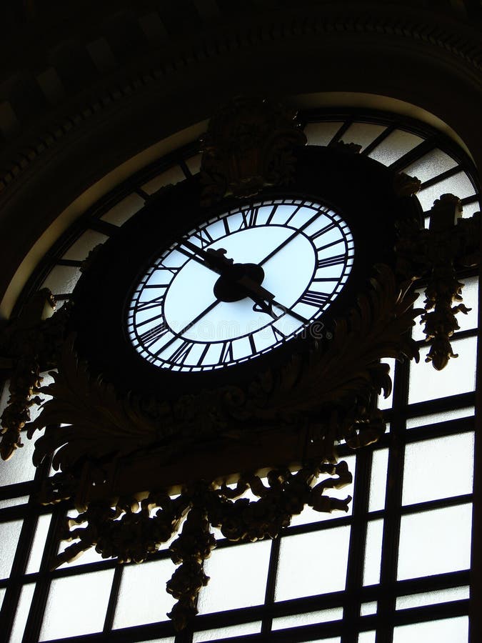 Old train station clock