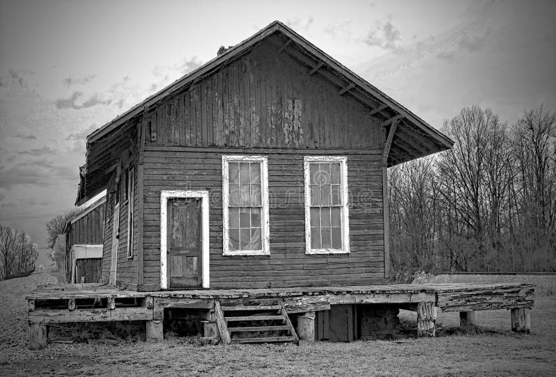 An old train station located in Madison Ohio. Long gone are the days when the train would pull in. An old train station located in Madison Ohio. Long gone are the days when the train would pull in.