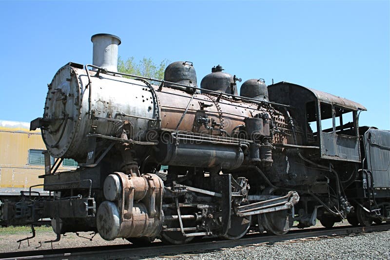 An Old Train on a Sunny Day