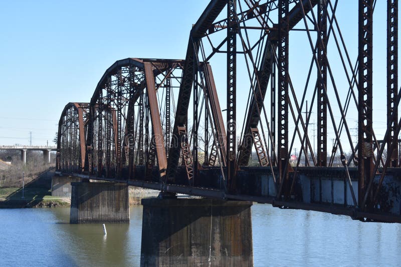 Old Train Trestle Bridge in Waco Texas Over the Brazos River Stock Photo Image of texas, waco