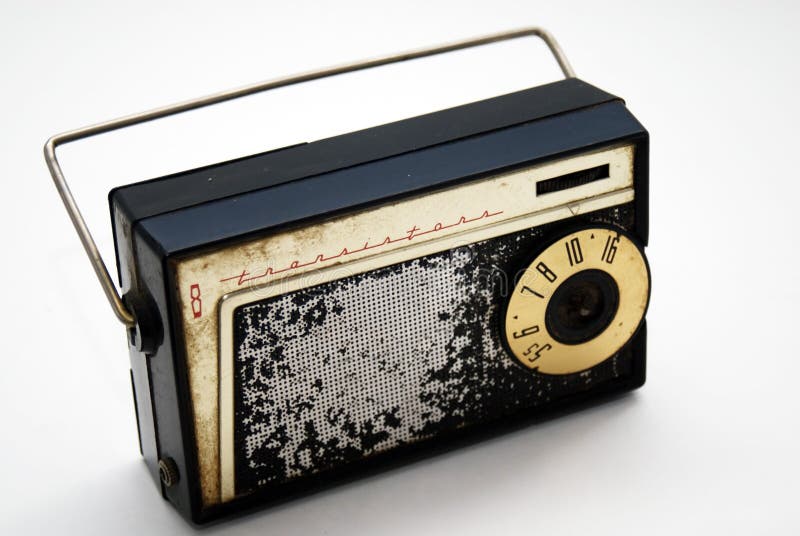 facing of an old transistor radio facing of an old transistor radio
