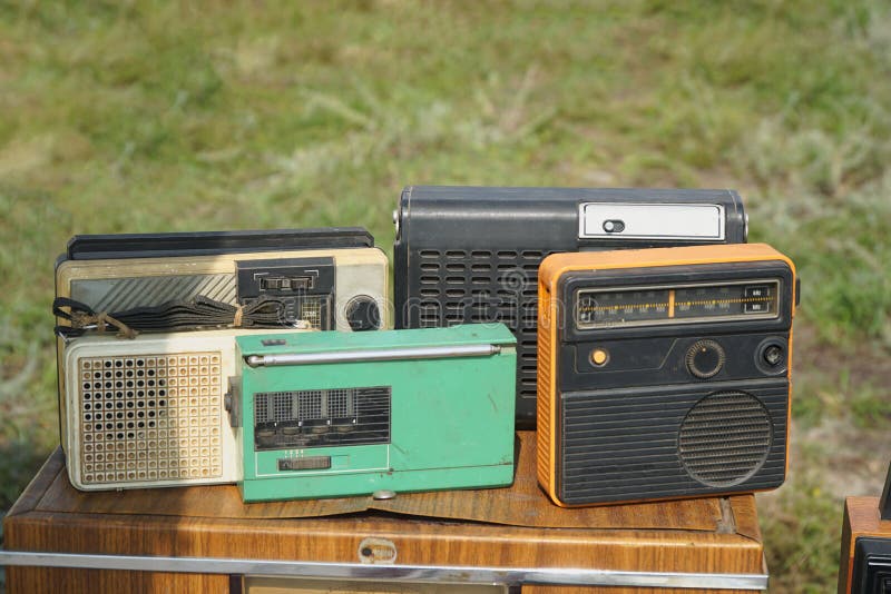facing of an old transistor radio facing of an old transistor radio
