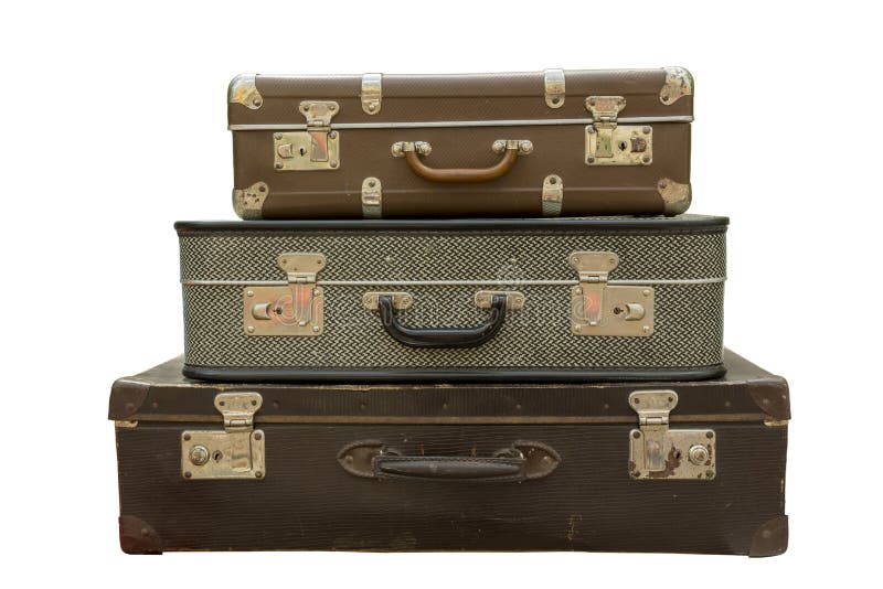 Old travel suitcases royalty free stock photography Old travel suitcases royalty free stock photography