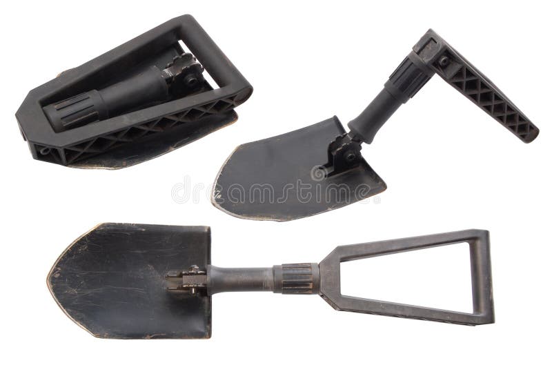 Old tri-fold army shovel