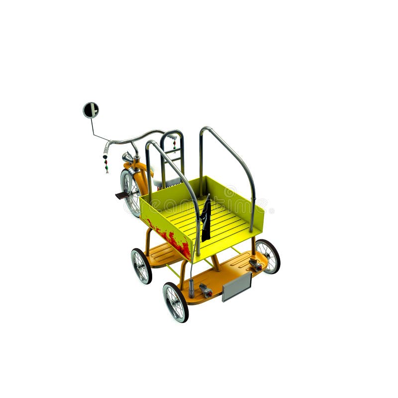 Old tricycle stock illustration. Illustration of bike 41944943