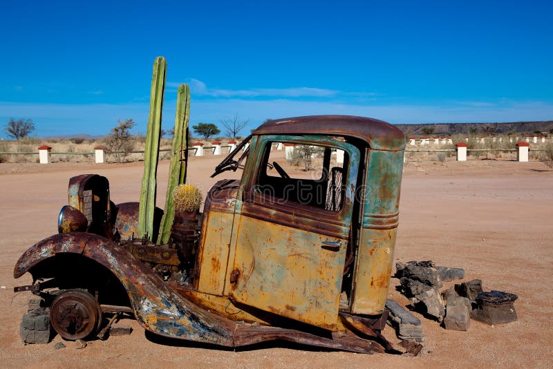 Old Truck with cactus