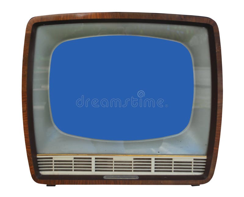 Old portable TV set stock photo. Image of 1980, styled 3673856
