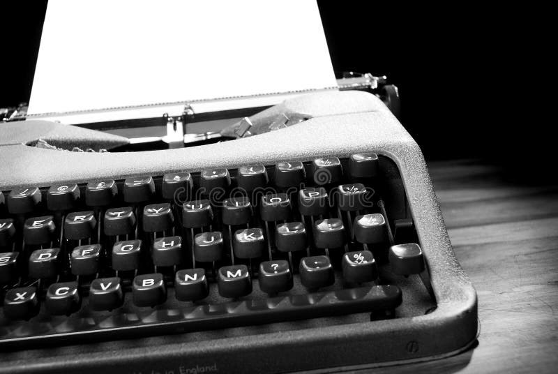 Old Typewriter in Black and White Stock Photo Image of typewriter