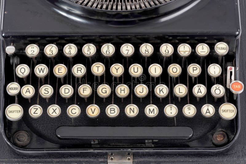 Old typewriter royalty free stock photo