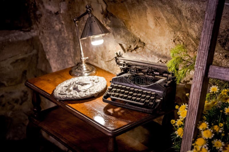 Old typing machine royalty free stock photos