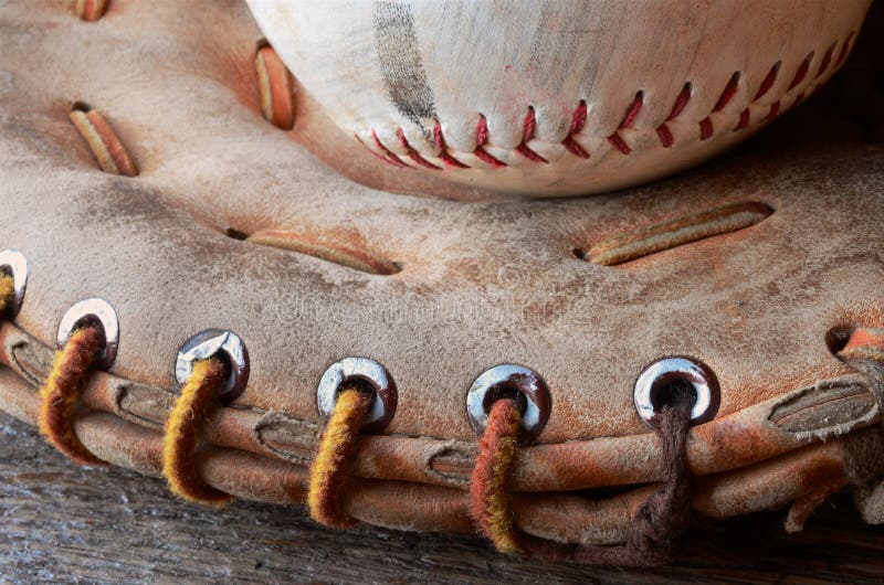 Old Used Baseball Equipment Stock Image Image of seam, used 83454353