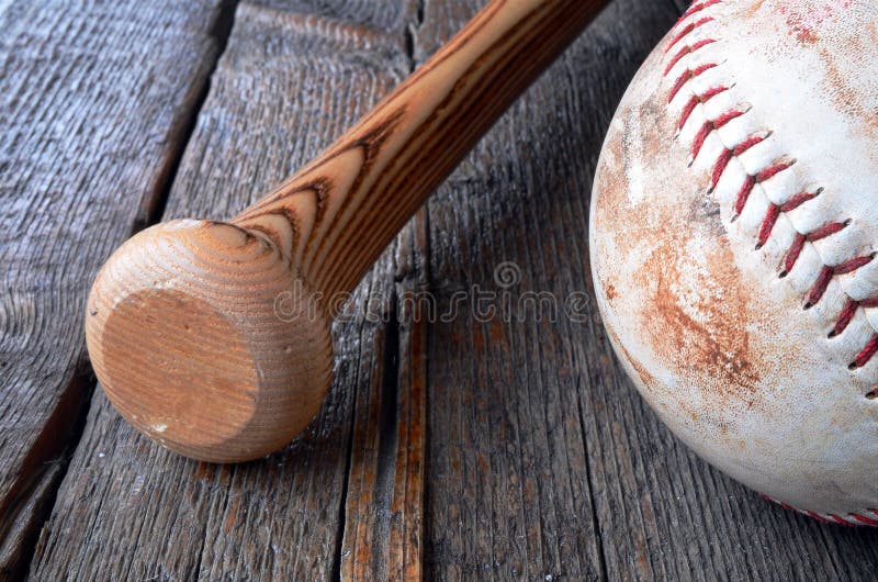 Old Used Baseball Equipment Stock Photo Image of softball, dirty