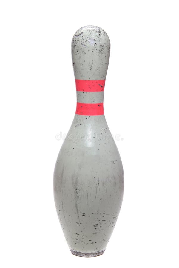 Old used bowling pin royalty free stock photos Old used bowling pin royalty free stock photos
