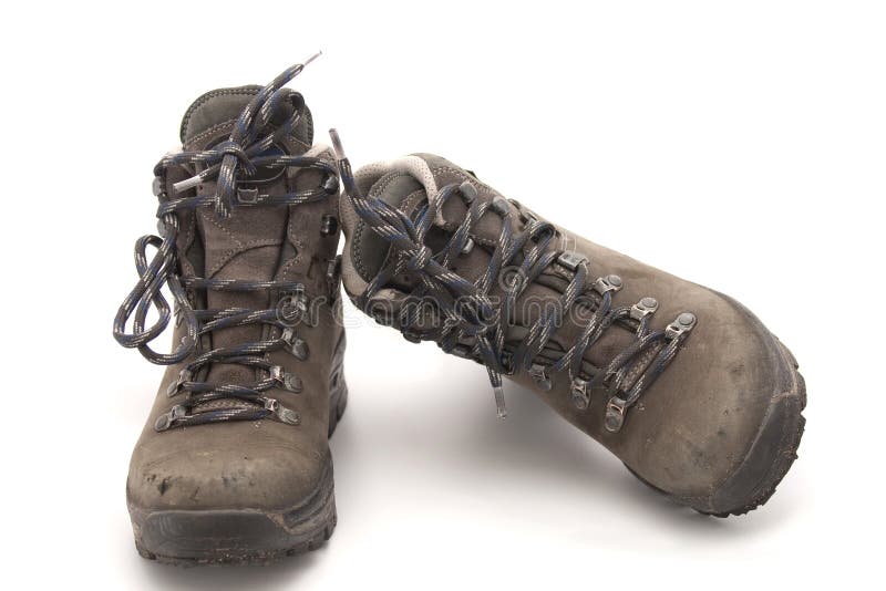 Old and used hiking shoes stock photo. Image of vacation 22784094