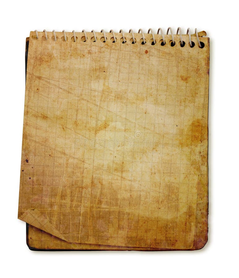 Old used notebook