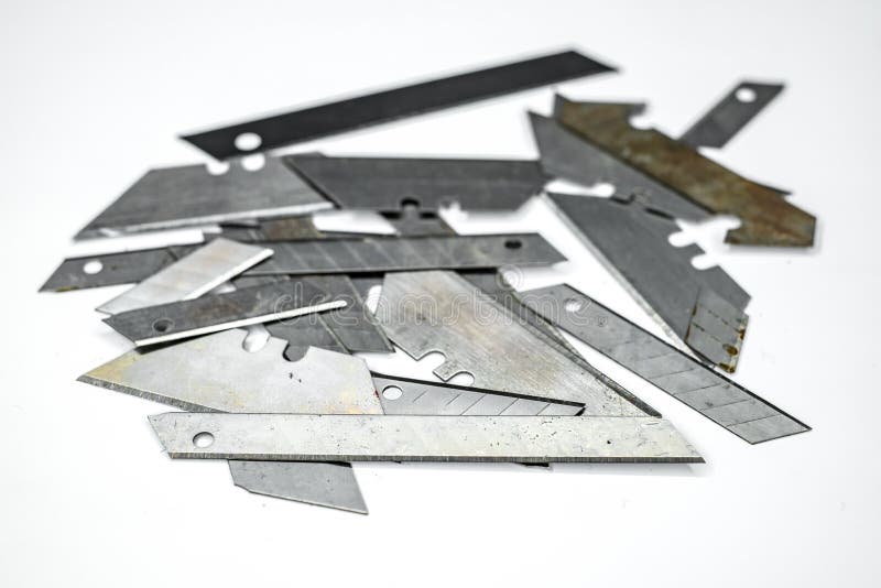 Rusty box cutter stock photo. Image of white, cutout, boxcutter 6340890