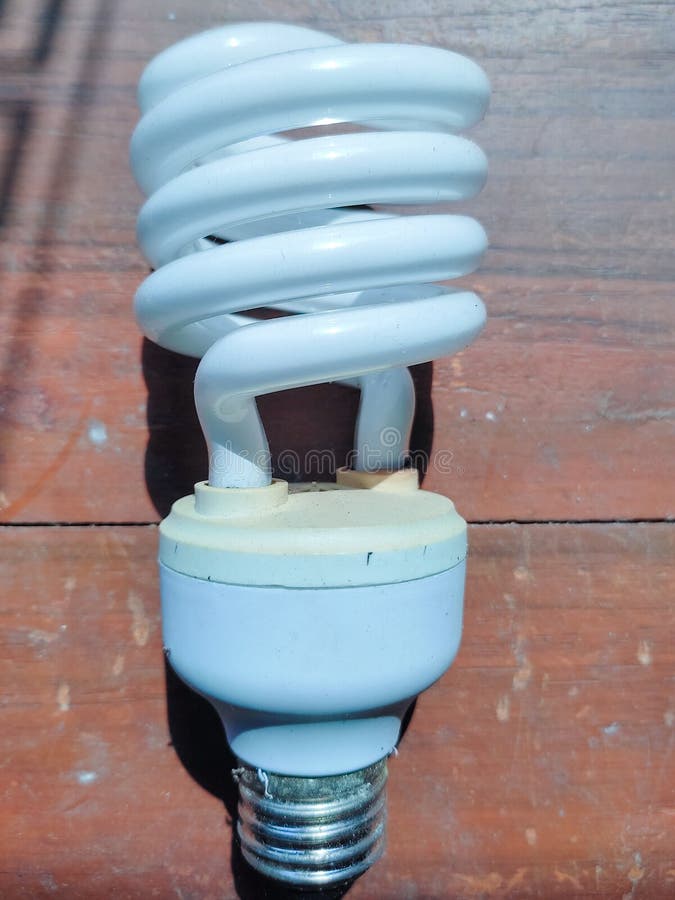 Old and Used Spiral Light Bulb. Stock Photo Image of bottle, water