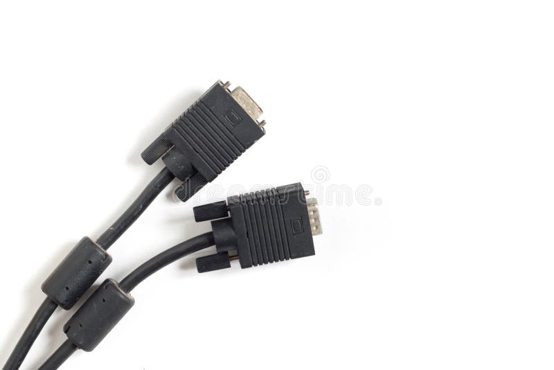 Old VGA adapter stock image. Image of card, memory, black 17855835