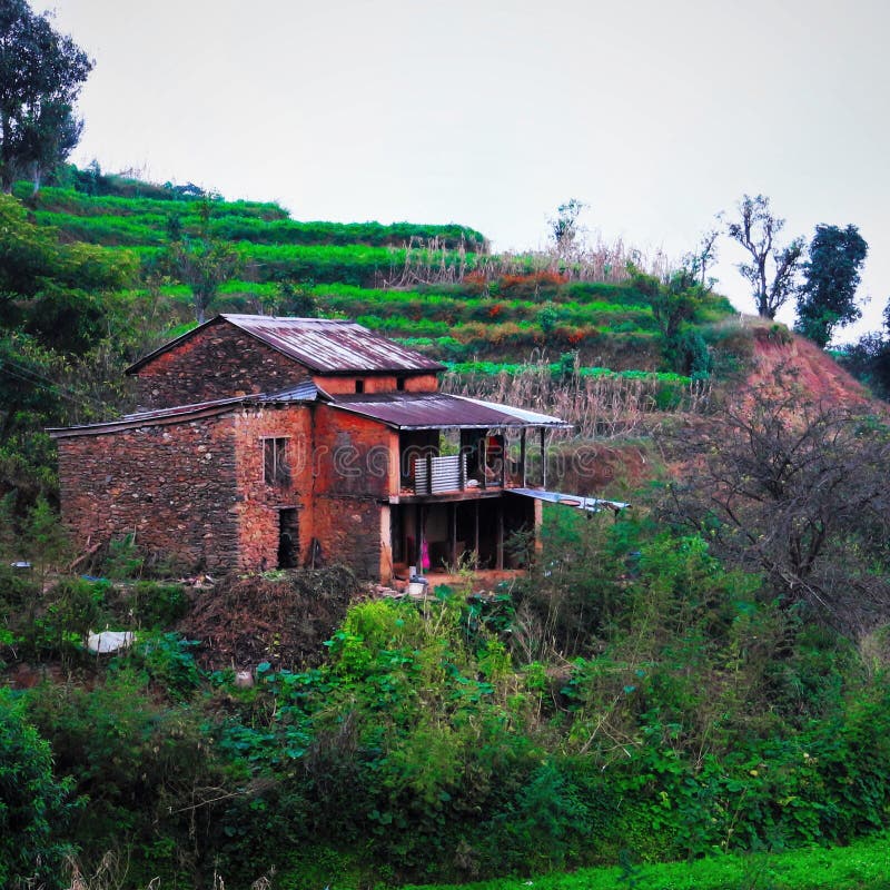 Old village  house  of Nepal  stock image Image of serving 