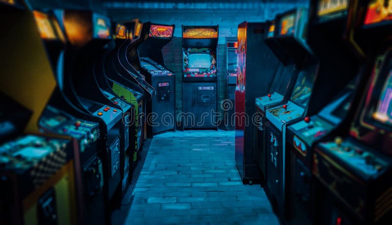 Viejo antiguo paso juegos en vacío oscuro azul la luz brillante mostrar a hermoso diseno 9 0.