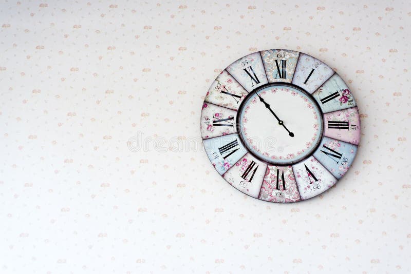 Old Vintage Clock Hang on Wall Stock Photo Image of clock, watch