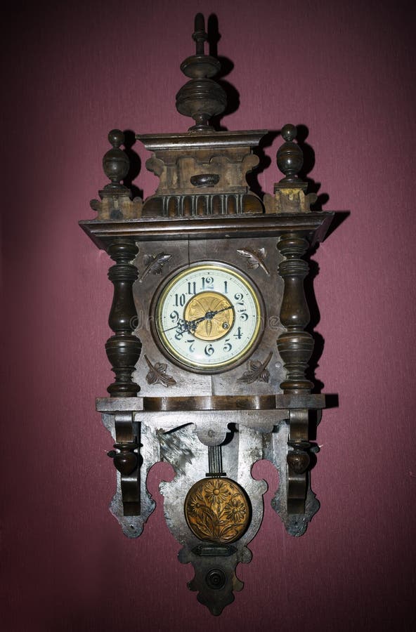 Old vintage clock stock image. Image of craft, historic 136942737