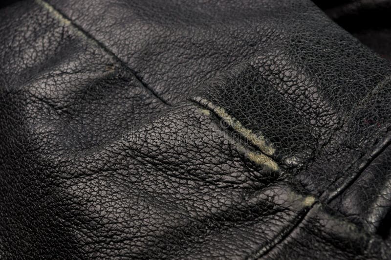 old black leather texture