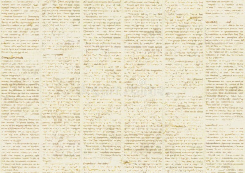 Vintage grunge newspaper paper texture background. Blurred old newspaper  background. Stock Photo