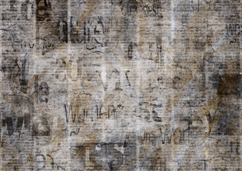 Old paper texture background. Newspaper page vintage style and space for  text can use wallpaper design .. Stock Photo